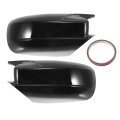 Pair Car Rear View Driver Passenger Side Mirror Cover Cap Overlay Gloss Black For Dodge Charger 2011-2021 Guard Covers Exterior 