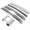 Ecotric Chrome Glle Cover Compatible With 2011-2016 Ford F250 F350 Super Duty Front Grills Mesh 8pcs Cover Onlyi I Not A