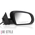 Ch1321366 Factory Style Passenger Right Side Mirror Manual Folding Power Adjust Compatible With Jeep Cherokee 14-20 Textured