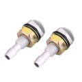 2pcs Windshield Washer Nozzle Universal Car Auto Wiper Spray Jet Replacement Kit Silver