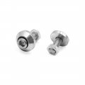 Uxcell Universal Silver Tone Motorcycle Windscreen License Plate M6 Bolts Screw 4pcs