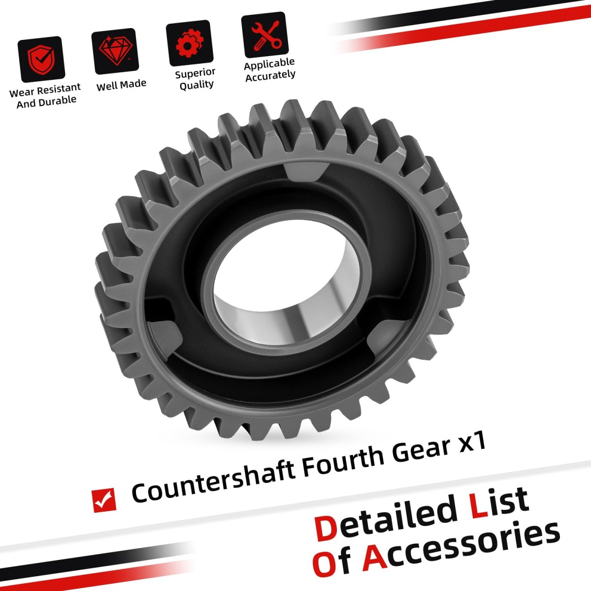 Countershaft Fourth Gear 33t For Honda 2007 To 2024 Rancher 420 Trx420 23471-hp5-a50