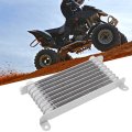 8-layer Aluminum Motorcycle Oil Cooler For 50ml To 250ml Bikes Quick Heat Dissipation Reduced Wear And Easy Direct Fit 