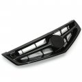 Hecasa All Black Front Grill Grille Compatible With Acura Tsx 2006-2008 Replacement For Ac1200112 71121seca02za