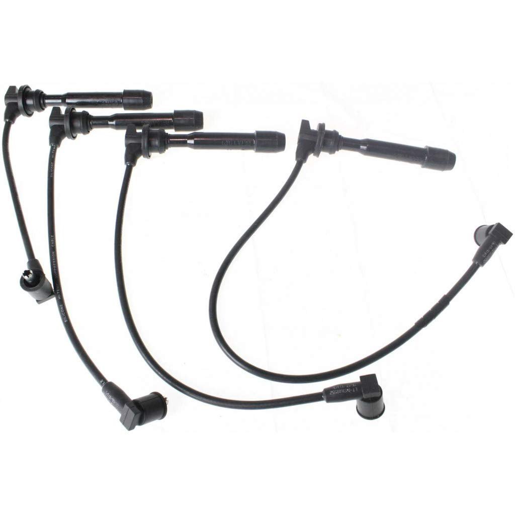 Spark Plug Wire Set For Kia Spectra 2004 2005 2006 2007 2008 Of 4 Black Finish Elantra 1996 And Spectra5 2009