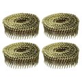 1600 Count Siding Nails 1-1 2 X 0 083 15-degree Ring Shank Full Round Head Collated Wire Coil For Lath And Sheathing Materials 