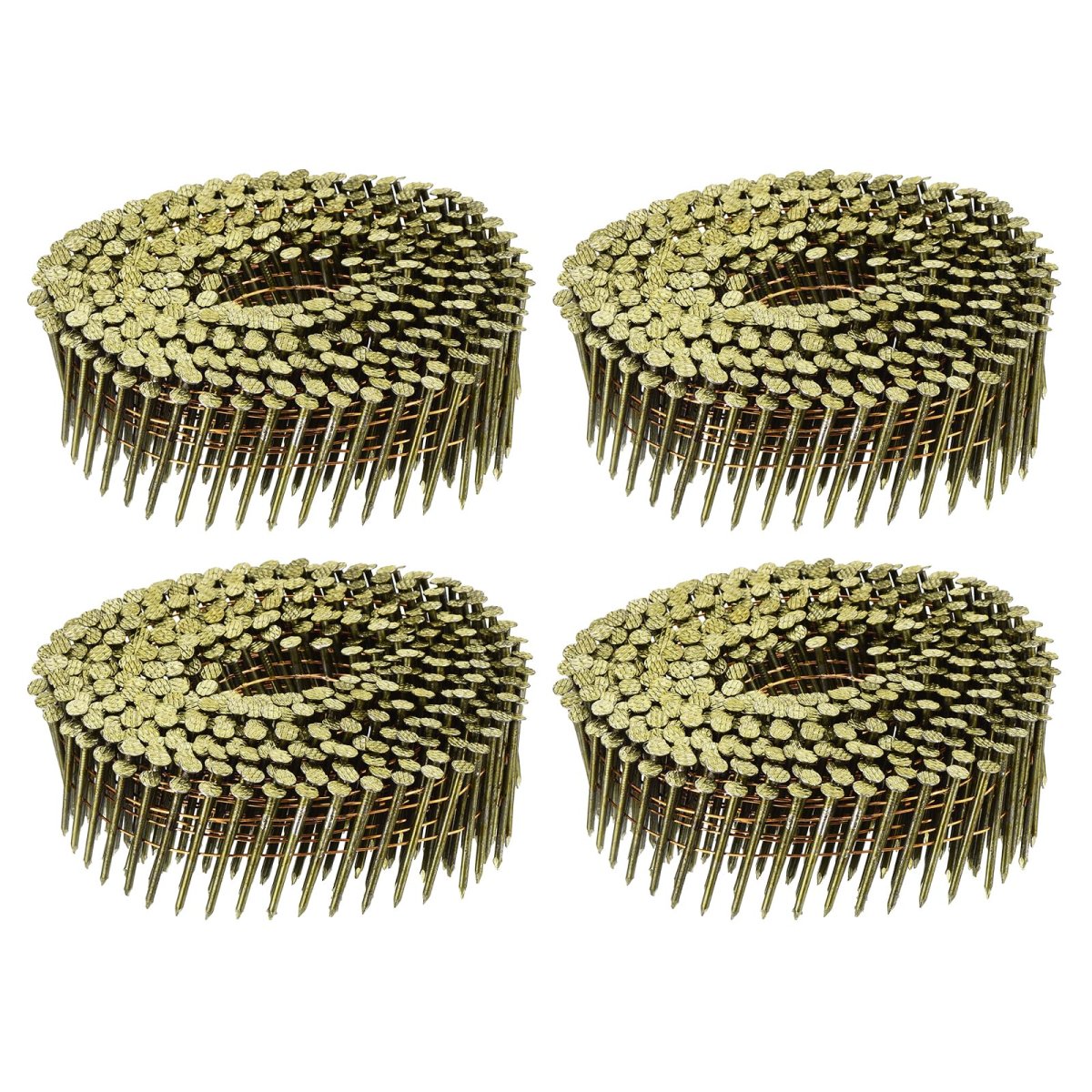 1600 Count Siding Nails 1-1 2 X 0 083 15-degree Ring Shank Full Round Head Collated Wire Coil For Lath And Sheathing Materials