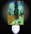Road With Cypress And Star By Van Gogh Decorative Night Light 