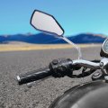 Uxcell 10mm Thread Aluminum Stem Rearview Side Mirrors Pair For Motorcycle Scooter Atv