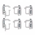 Ecotric 6pcs Truck Clamps Mounting Caps Compatible With Camper Shell Topper Canopy Heavy Duty Tl-2002-2 Packages