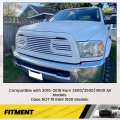 Kuafu Front Hood Bumper Grille Replacement Compatible With 2010-2018 Ram 2500 3500 4500 Shell Big Horn Horizontal Style Black W