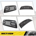 Kuafu Front Hood Bumper Grille Replacement Compatible With 2010-2018 Ram 2500 3500 4500 Shell Big Horn Horizontal Style Black W