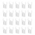 Uxcell 20pcs U-shaped Water Pipe Clamps Ppr Clips U Shaped Clip Fit For 32mm 1 26 Od Pipes 35mm Height White