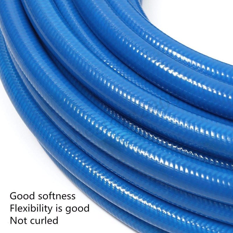 High Pressure Airless Paint Spray Hose 4000psi 1 4 In Internal Bore 50 Ft Blue Fiber Tube