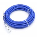 High Pressure Airless Paint Spray Hose 4000psi 1 4 In Internal Bore 50 Ft Blue Fiber Tube
