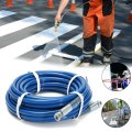 High Pressure Airless Paint Spray Hose 4000psi 1 4 In Internal Bore 50 Ft Blue Fiber Tube 