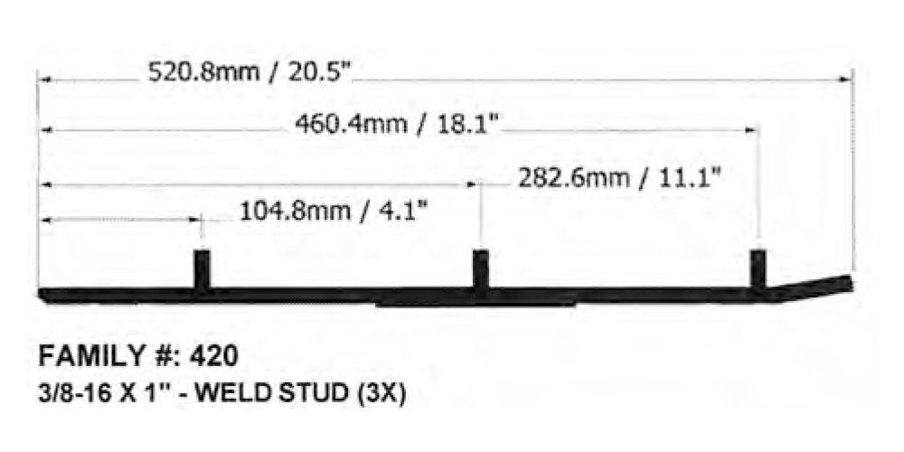 Slasher Wearbar And Carbides For Ski Doo Formula Mach 1 1989 1993 6 In 60 Degrees Tungsten Carbide Runners Sold Pairs