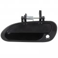 Door Handle Exterior Front Driver Left Side Replacement Fit 1998-2002 For Honda Accord Outside Black 