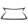 Front Grille Molding Outer Trim Set 2pcs For Lx Ct200h 2014-2017 Glossy Black 