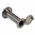 Uxcell Door Viewer Solid Brass 0-degree Peephole With Cover For 2-1 4 To 4-1 2 Inch Thick Bronze Finish 2 Pcs
