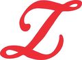 4in X 3in Red Cursive Z Monogram Sticker Fancy Vinyl Car Cup Stickers By Stickertalk 
