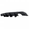 Hecasa Rear Diffuser Compatible With 2012-2014 Dodge Charger Srt8 V2 Style Bumper Lip Splitter Valance Matte Black