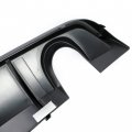 Hecasa Rear Diffuser Compatible With 2012-2014 Dodge Charger Srt8 V2 Style Bumper Lip Splitter Valance Matte Black