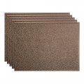 Fasa De Hammered Decorative Vinyl 18in X 24in Backsplash Panel In Argent Bronze 5 Pack 