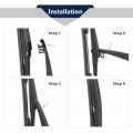 X Autohaux Car Rear Windshield Wiper Blade Arm Set For Mazda3 2010-2013 14 Inch 355mm