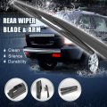 X Autohaux Car Rear Windshield Wiper Blade Arm Set For Mazda3 2010-2013 14 Inch 355mm