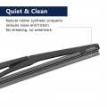 X Autohaux Car Rear Windshield Wiper Blade Arm Set For Mazda3 2010-2013 14 Inch 355mm