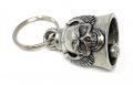 Bravo Bells Skull Upwing Biker Bell Accessory Or Key Chain For Good Luck On The Road