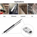 Uxcell Gas Spring End Fitting M6 Female Thread 8mm Hole Dia A3 Steel Silver Tone 2pcs