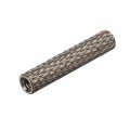 Uxcell M3x25mm Aluminum Standoff With Mesh Texture Column Spacer For Rc Airplane Fpv Quadcopter Cnc Grey 6pcs