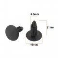Uxcell 50 Pcs 6 5mm Hole Dia Car Trim Panel Clips Plastic Rivet Fastener Black