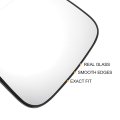 Car Rearview Left Driver Side Mirror Glass Replacement W Backing Plate Convex Heated White For Opel Vauxhall Mokka X 2012-2020