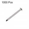 Uxcell Small Tiny Hardware Nails Carbon Steel 1 4x19mm Dxl For Diy Decorative Wooden Boxes Accessories Silver Tone 1000pcs