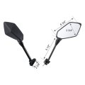 Tcmt Pair Of Motorcycle Black Rear View Mirrors Fits For Kawasaki Ninja 650r 2009-2016 400r 2010-2014 Z1000sx 2011-2014 Er6f