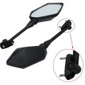 Tcmt Pair Of Motorcycle Black Rear View Mirrors Fits For Kawasaki Ninja 650r 2009-2016 400r 2010-2014 Z1000sx 2011-2014 Er6f