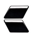 1 Pair Front Bumper Headlight Washer Cover Cap For Bmw 3 Series E90 E91 2009 2012 Fits 323i 328i 335d 335i M3 Black Abs Plastic 
