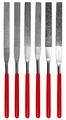 Se 74330df 6-piece Flat Diamond Grit File Set 