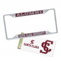 Santa Clara University Metal License Plate Frame And Sticker For Front Or Back Of Car Officially Licensed Sticker Combo Alumni 