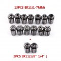 Er11 Precision Spring Collet Set 15 Pcs Cnc Milling Lathe Chuck Tool Er11 15pcs