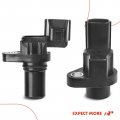 A-premium 2-pc Engine Camshaft Crankshaft Position Sensors Compatible With Chevrolet Tracker 1999-2000 1 6l Replace 91174659