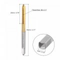 Uxcell Straight Flute Taps M4 X 0 7 Metric Left Hand Titanium Coated M35 Cobalt High Speed Steel Machine Tapping Screw Thread