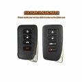 Leather Remote Smart Key Fob Case Cover Shell For Lexus Gs Es Is Rc Nx Lx Rx Brown Protector 4 Button Keys