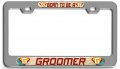 Born To Be A Groomer Career Ch 3d Metal License Plate Frame Auto Suv Truck Tag Holder T6 