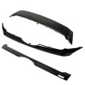 Front Bumper Hood Grille Upper Lower Center Grill Glossy Black 3pcs Replacement For 2011 2012 2013 2014 Edge