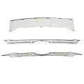Front Bumper Hood Grille Upper Lower Center Grill Glossy Black 3pcs Replacement For 2011 2012 2013 2014 Edge
