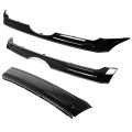 Front Bumper Hood Grille Upper Lower Center Grill Glossy Black 3pcs Replacement For 2011 2012 2013 2014 Edge